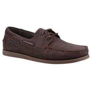 Cotswold Mens Bartrim Leather Boat Shoes / Brown